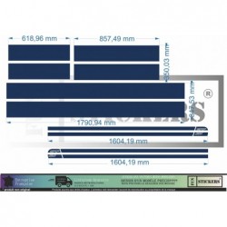 Kit Bandes Rallye Ford Fiesta ST – Décoration Sportive Capot / Toit / Hayon & Bas de Caisse – Vinyle Haute Qualité