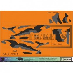 Mini Cooper camouflage beige kit Camo R56 R50 sticker autocollant Fun Stickers