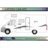 Camping Car Glamys - NOIR / Gris - Kit Complet - Tuning Sticker Autocollant Graphic Decals