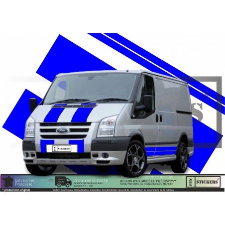 Ford Transit ST Sport bandes laterales et capot Van kit Fun Stickers