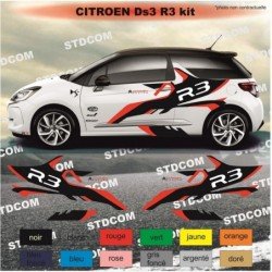 Citroen DS3 kit R3 racing complet autocollant tuning Fun Stickers