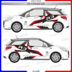 Citroen DS3 Kit R3 Racing complete - stickers adhesive stickers