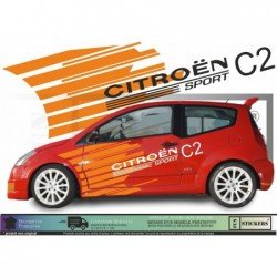 Citroen c2 vts Racing complete - stickers adhesive stickers