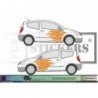 Citroen c2 vts Racing complete - stickers adhesive stickers