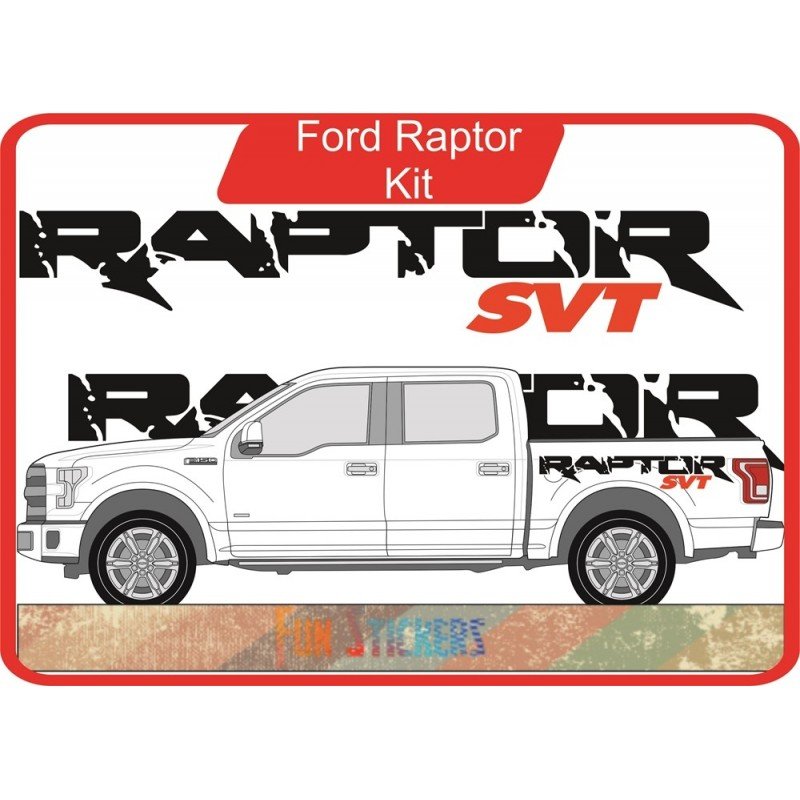 Ford Raptor F150 SVT kit graphique tuning sticker autocollant Fun Stickers