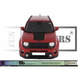 Jeep Renegade Full Hood Band - Tuning Sticker Sticker Graphic Decals