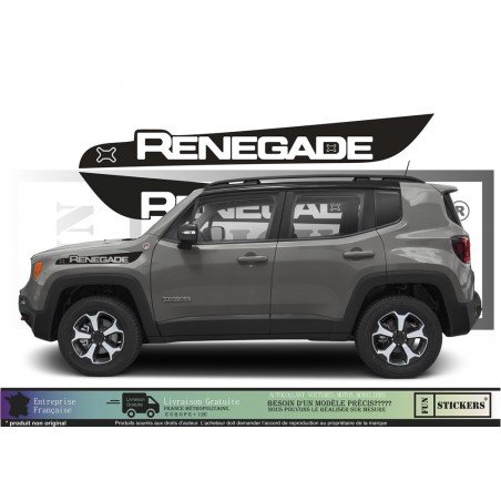 JEEP RENEGADE deco side wings - Tuning Sticker Sticker Sticker Graphic Decals