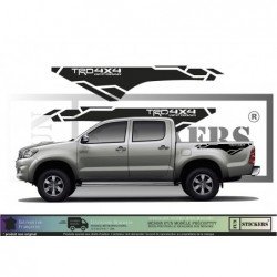 TOYOTA HILUX TRD 4x4 OFF ROAD Benne Decoration - Complete Kit - Tuning Sticker Sticker Graphic Decals