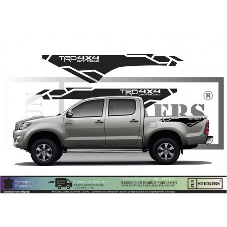 Toyota Hilux TRD 4x4 Off Road kit decoration benne autocollant Fun Stickers
