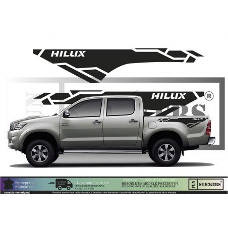 Toyota Hilux 4x4 kit complet autocollant tuning sticker Fun Stickers