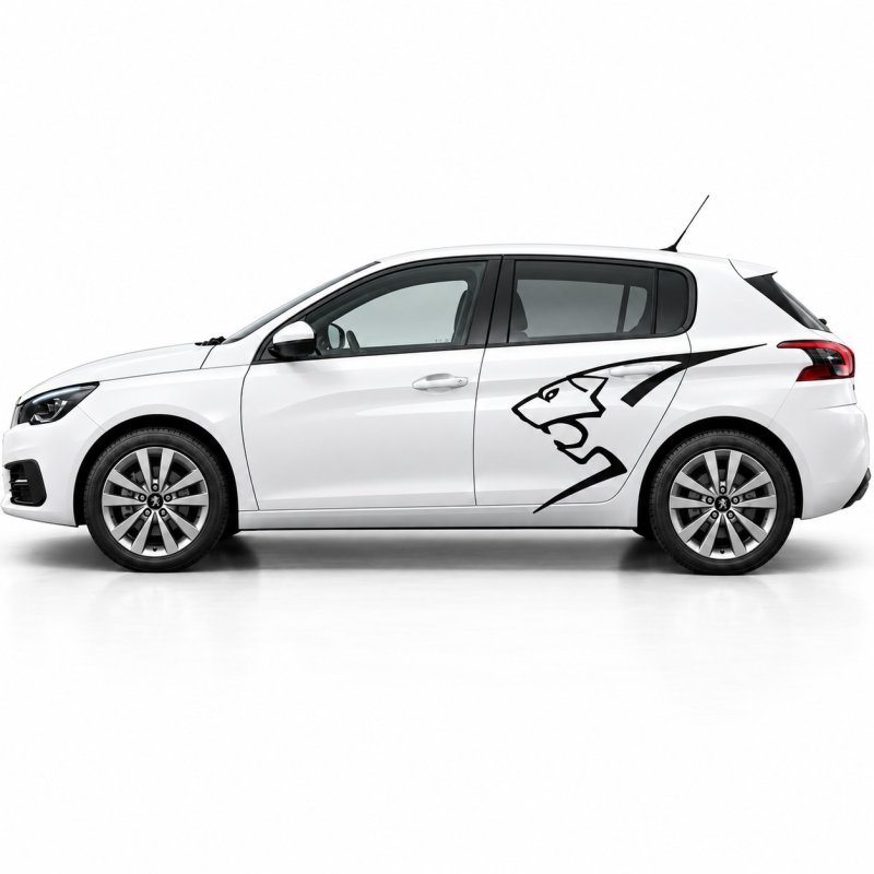 Peugeot kit logo Lion ST GTI racing sticker autocollant Fun Stickers