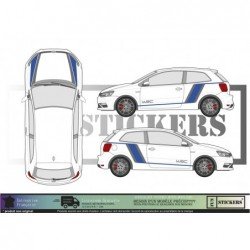 Volkwagen Polo WRC 1 Rally Kit Complete - Tuning Sticker Sticker Graphic Decals