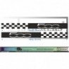 Fiat 500 Checkerboard Strips Bottom of Cases - Tuning Sticker Sticker Graphic Decals