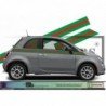 Fiat 500 bandes rayees luxe vert rouge kit decoration Fun Stickers