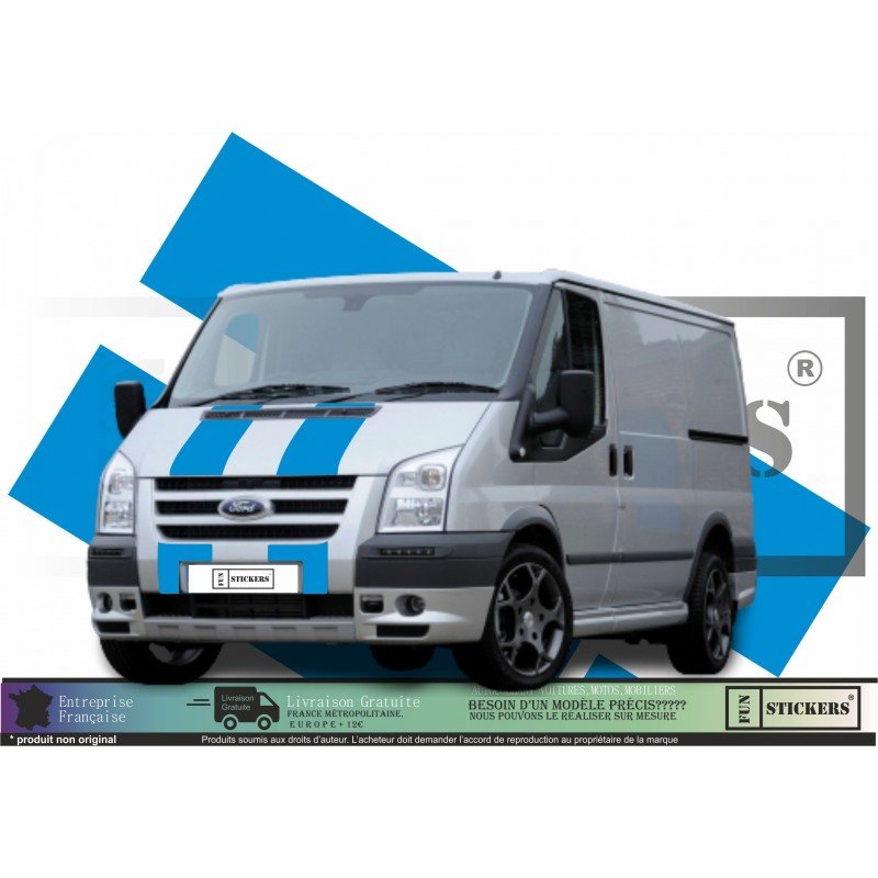Ford Transit bandes capot kit stickers Racing ST autocollant sport Fun Stickers