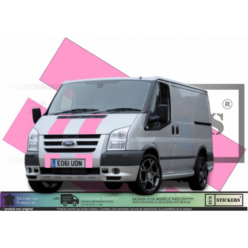 Ford Transit bandes capot kit stickers Racing ST autocollant sport Fun Stickers