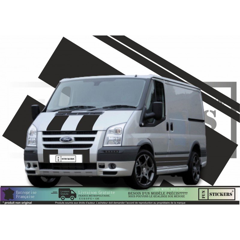 Ford Transit ST Sport Van Side Bands / Capot - Tuning Sticker Sticker Graphic Decals