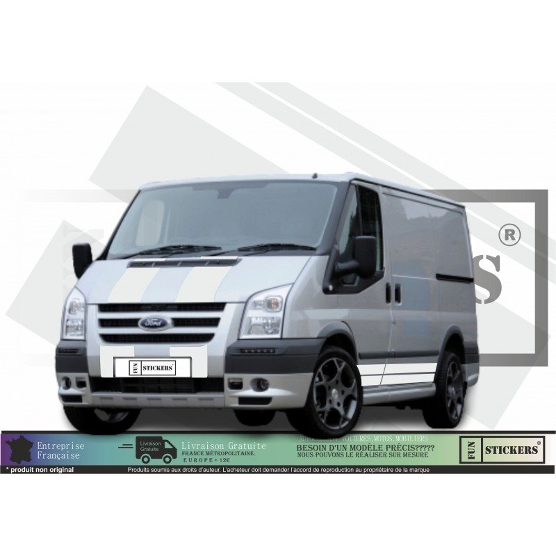 Ford Transit ST Sport bandes laterales et capot Van kit Fun Stickers