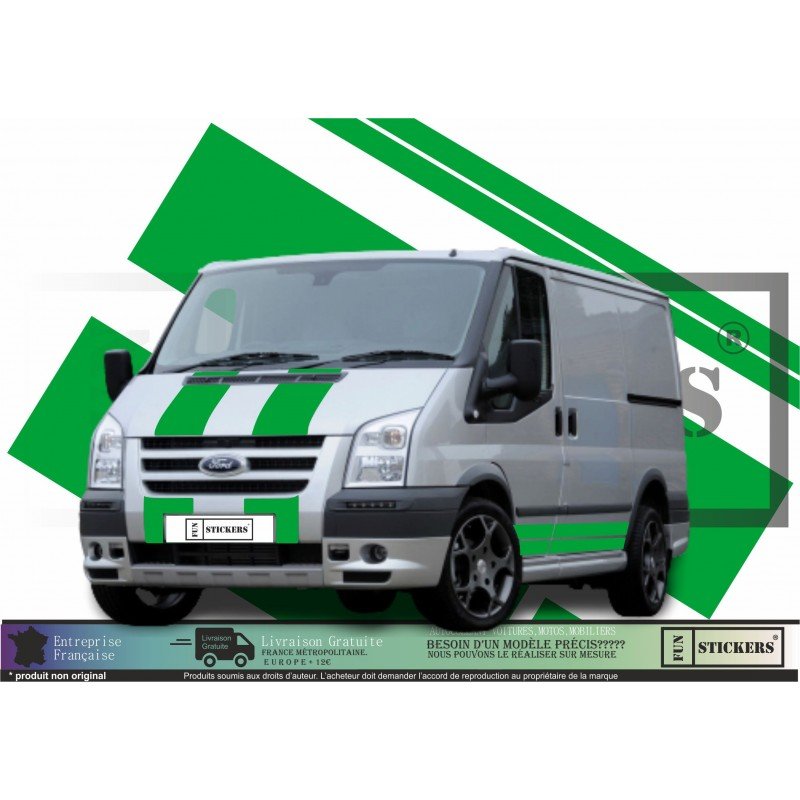 Ford Transit ST Sport bandes laterales et capot Van kit Fun Stickers