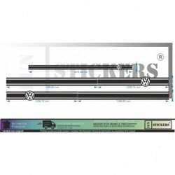 Kit bandes bas caisse van design Kepler VW Transporter T4 T5 T6 Fun Stickers