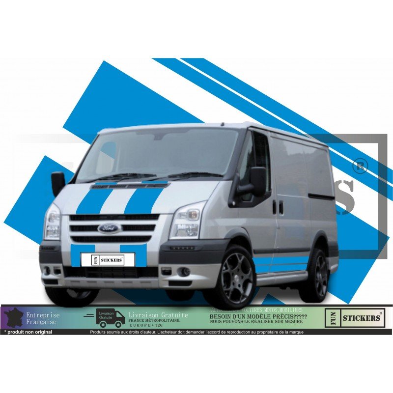 Ford Transit ST Sport bandes laterales et capot Van kit Fun Stickers