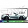 Porsche Side Bands Damiers - Tuning Sticker Sticker Graphic Decals