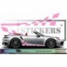 Porsche bandes laterales damiers kit sticker autocollant Fun Stickers