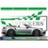 Porsche bandes integrales laterales capot toit hayon kit Fun Stickers