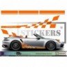 Porsche bandes integrales laterales capot toit hayon kit Fun Stickers