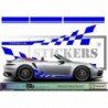 Porsche bandes integrales laterales capot toit hayon kit Fun Stickers