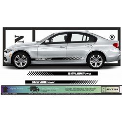 BMW M - Série 1 2 3 4 5 6 7 X1 X2 X3 X4 X5 X6 Bandes de Bas de Caisse autocollants adhésifs Fun stickers ki