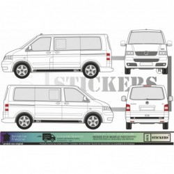 Kit Bandes Edition 30 – Compatibles Transporter T5/T6 – Autocollants Bas de Caisse Premium