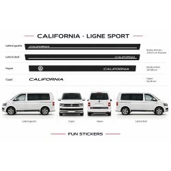 VW Transporter T5 T6 kit bandes California autocollant Fun Stickers