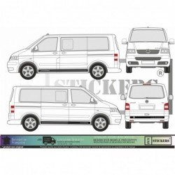 Volkswagen 3 Strips and hood sticker Van VW edition 30 sticker