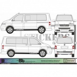 Volkswagen 3 Strips and hood sticker Van VW edition 30 sticker