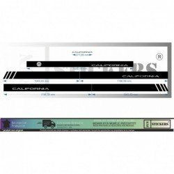 Volkswagen 3 Strips and hood sticker Van VW Edition California sticker