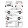 Renault Twingo CLIO MEGANE Bandes intégrales Gordini  - Tuning Sticker Autocollant Graphic Decals