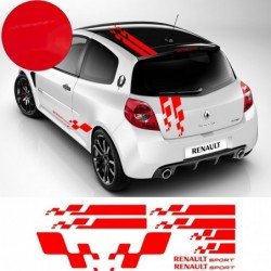 Renault Twingo Clio Megane bandes integrales design Gordini Fun Stickers
