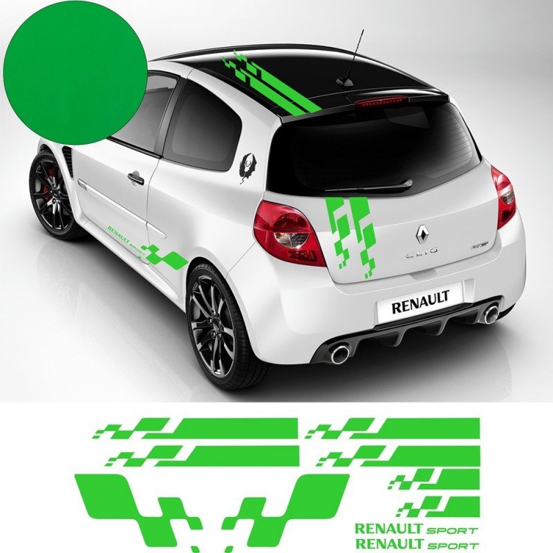 Renault Twingo Clio Megane bandes integrales design Gordini Fun Stickers