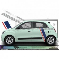 Renault Twingo 3 bandes laterales effet zebre tuning autocollant Fun Stickers