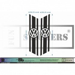 Volkswagen Transporter T4 T5 T6 Side Strips Logo Sticker