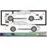 BMW M - Series 1 2 3 4 5 6 7 X1 X2 X3 X4 X5 X6 Caisse Bottom Bands - Tuning Sticker Sticker Graphic Decals
