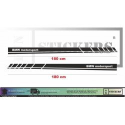 BMW Motorsport stripping lateral 180 cm bande decorative racing Fun Stickers