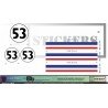 Volkswagen Beetle Choupette Bands 53 - Complete Kit - Tuning Sticker Sticker Graphic Decals