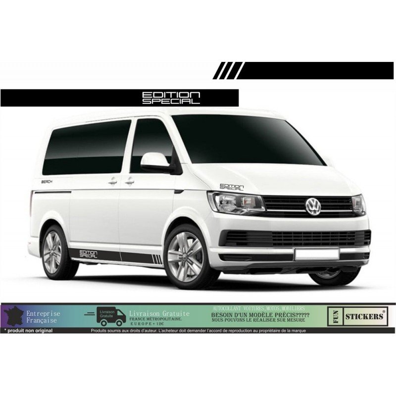 VW van Volkswagen Special Edition Side Bands - Tuning Sticker Sticker Graphic Decals