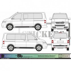 VW van Volkswagen Bandes latérales Edition spéciale  - Tuning Sticker Autocollant Graphic Decals