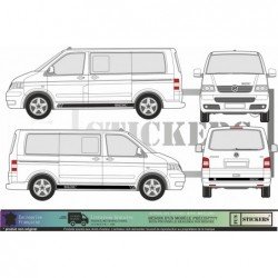 VW van Volkswagen Special Edition Side Bands - Tuning Sticker Sticker Graphic Decals