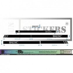 VW van Volkswagen Special Edition Side Bands - Tuning Sticker Sticker Graphic Decals