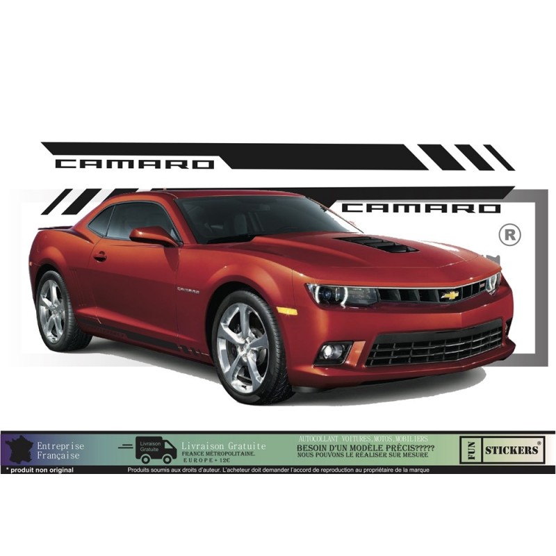 Chevrolet Camaro Bandes latérales bas de caisse  - Tuning Sticker Autocollant Graphic Decals