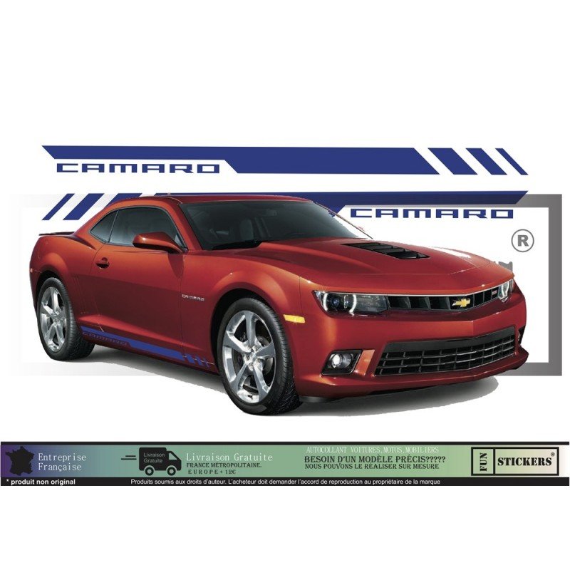 Chevrolet Camaro Low Body Side Strips - Tuning Sticker Sticker Graphic Decals